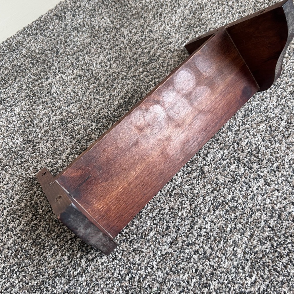 Wood Country Chic Towel Holder Shelf - Bathroom or Kitchen Shelf - Picture 5 of 9